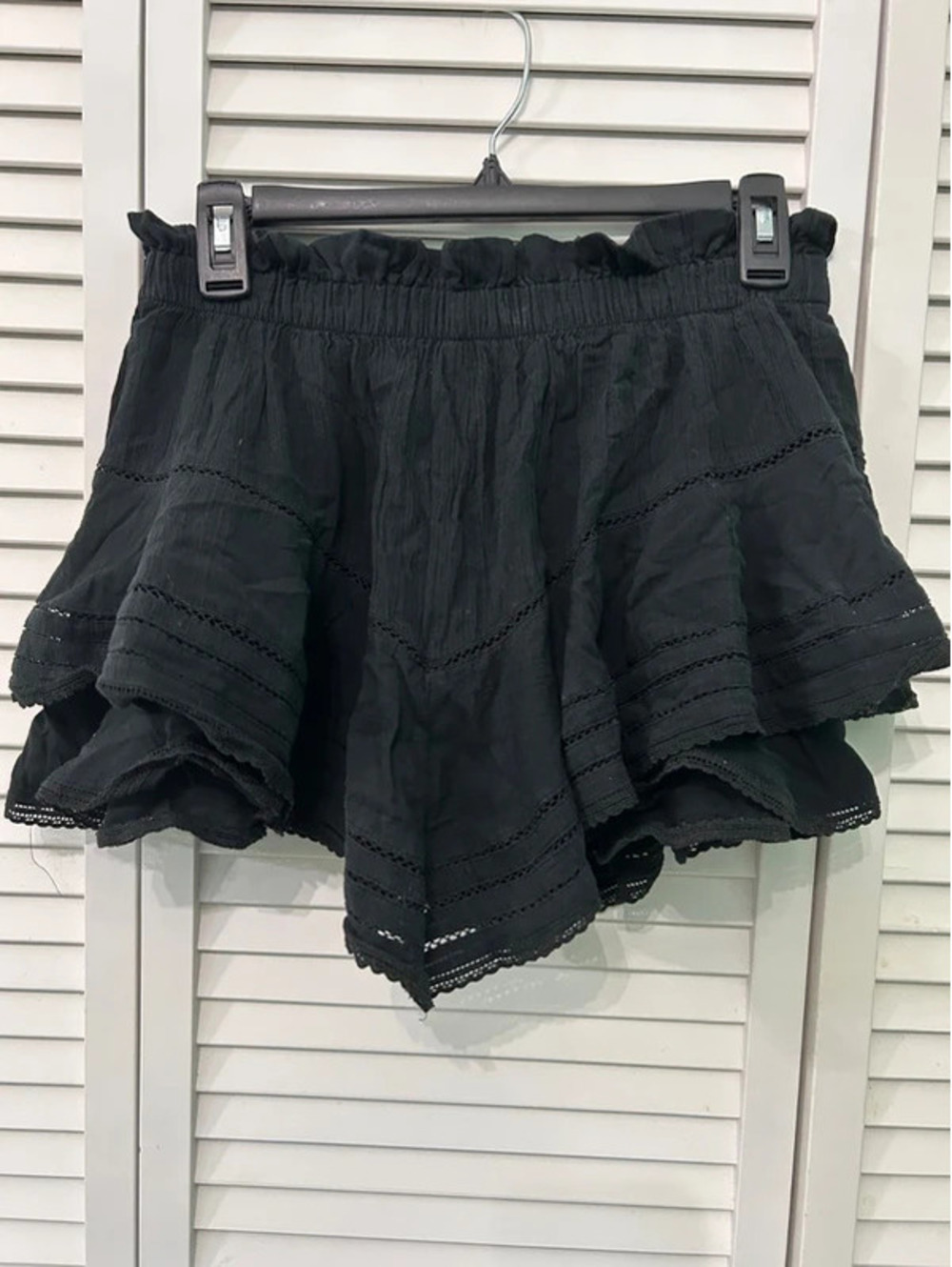 Aerie Black Ruffle Skort Size Small #48